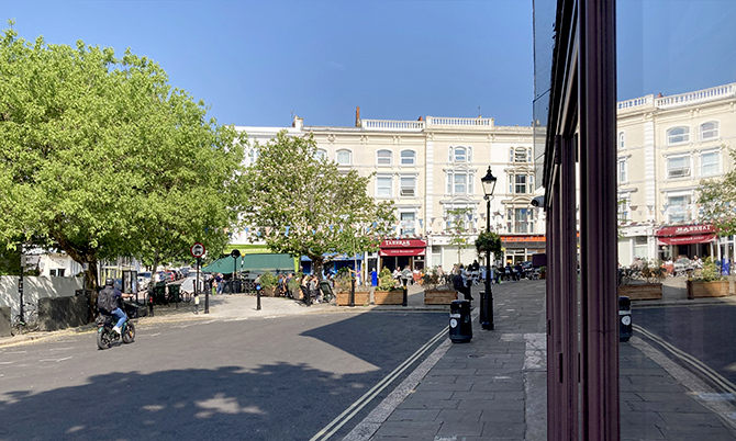 Belsize Village from Mimi