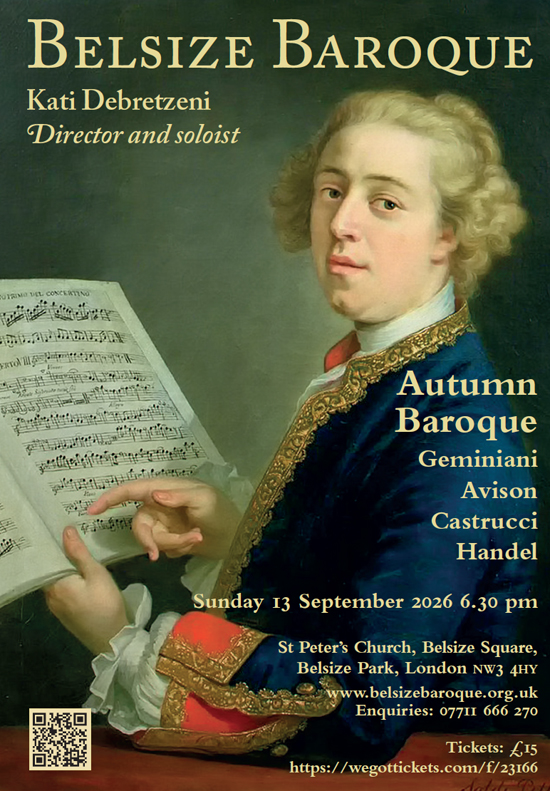 Belsize Baroque concert 7.26